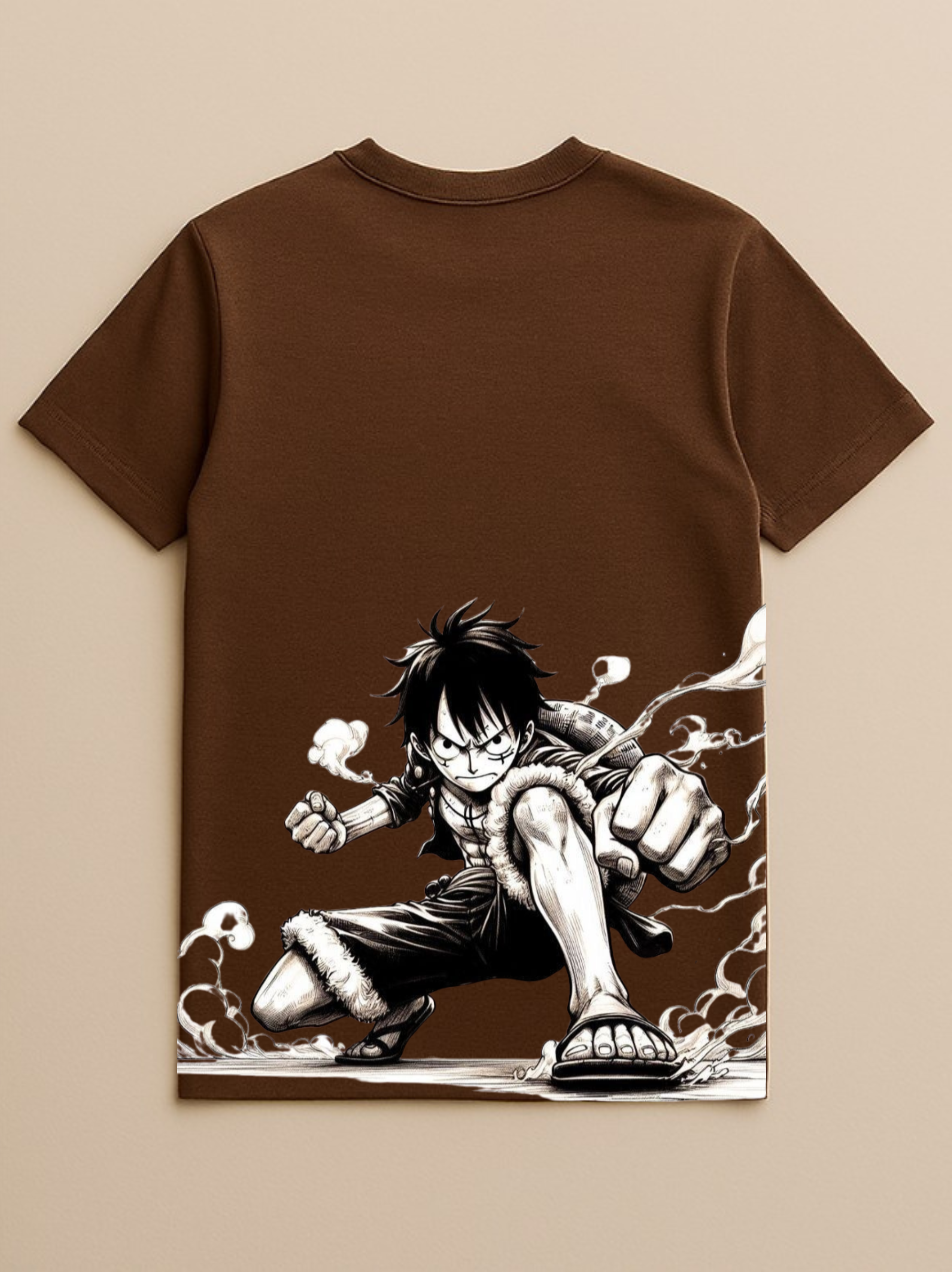 Monkey D. Luffy Brown T-shirt