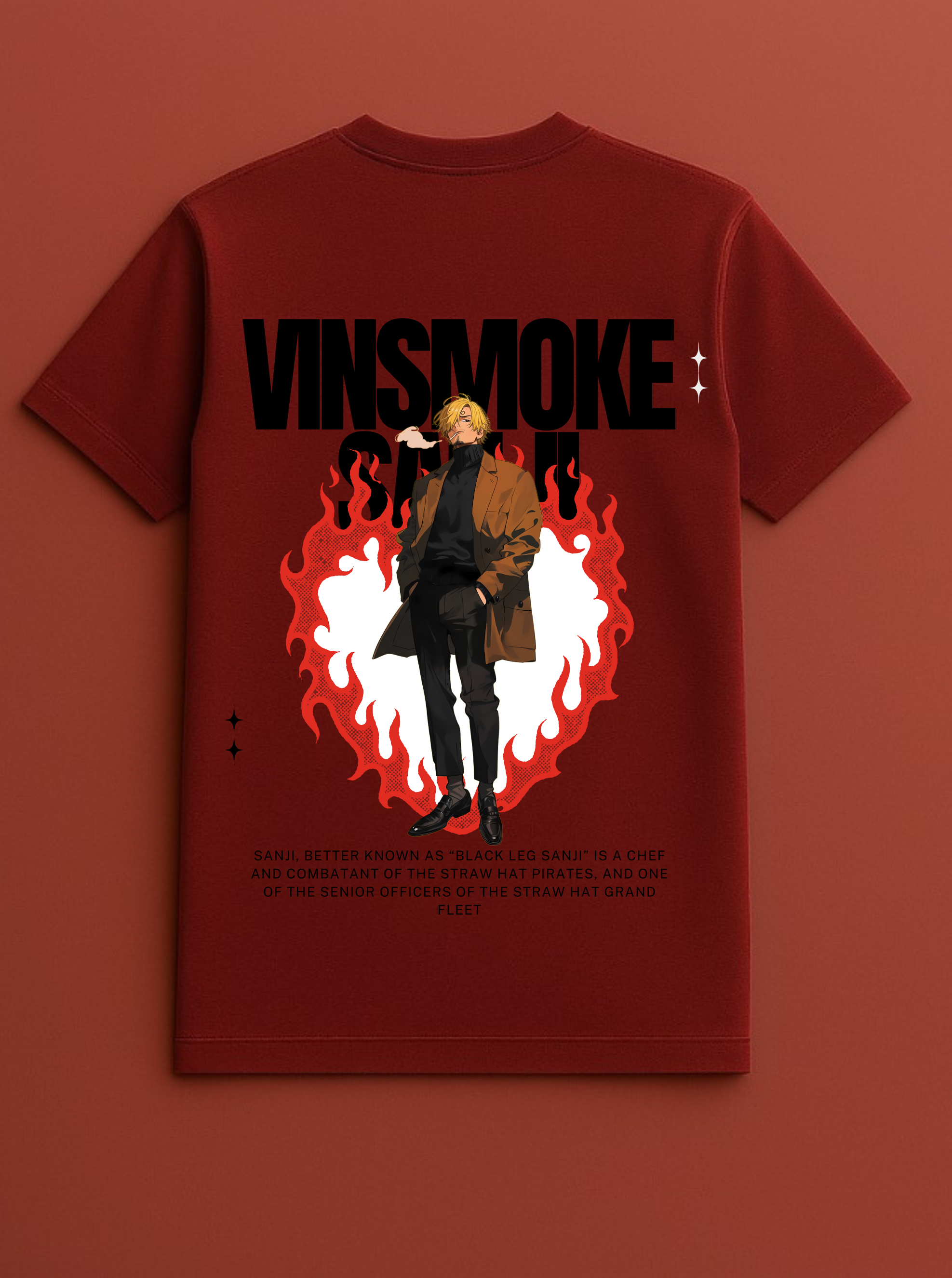 Sanji ONEPIECE Red T-shirt