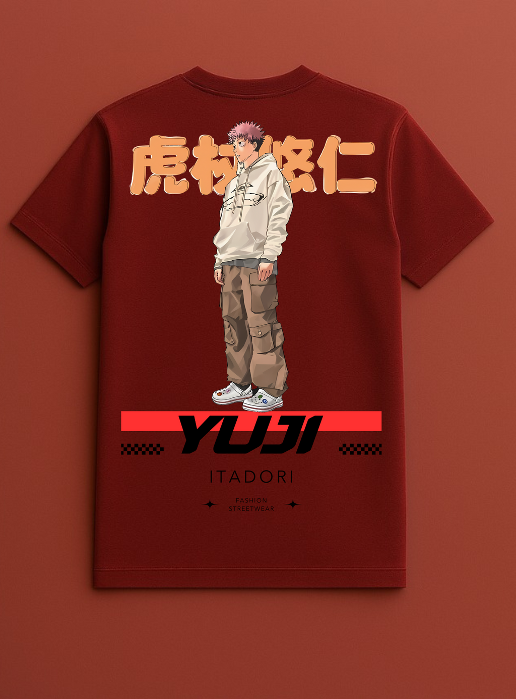 Yuji Jujutsu Kaisen Red T-shirt