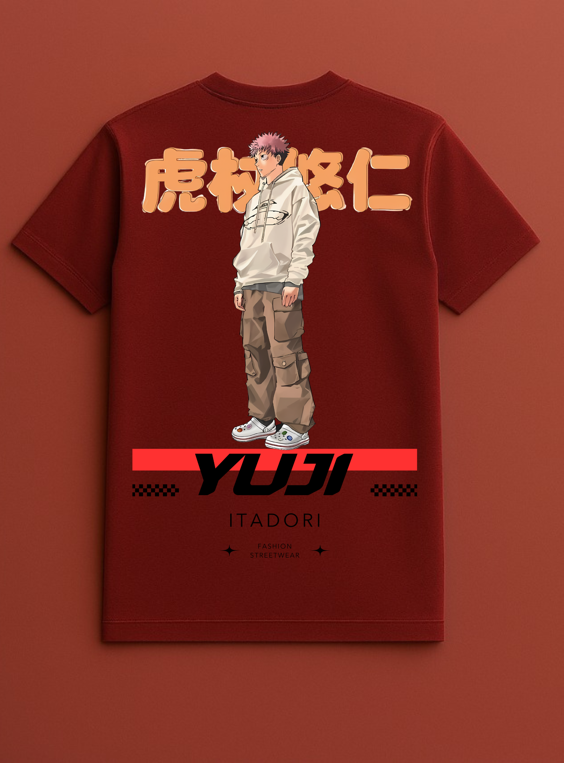 Yuji Jujutsu Kaisen Red T-shirt