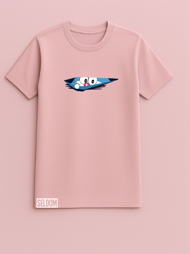 Doraemon Baby Pink T-shirt