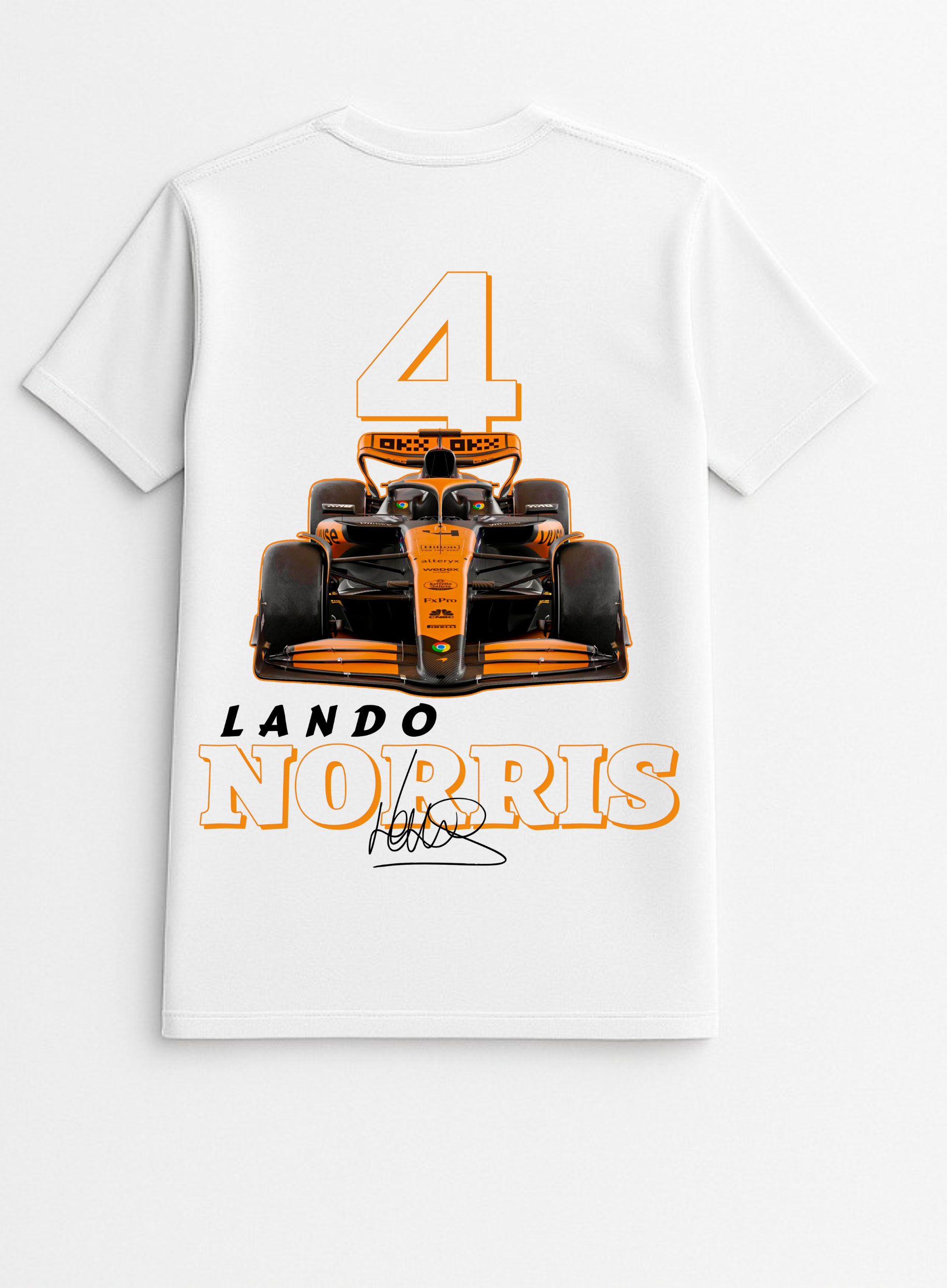 Norris F1 White T-shirt