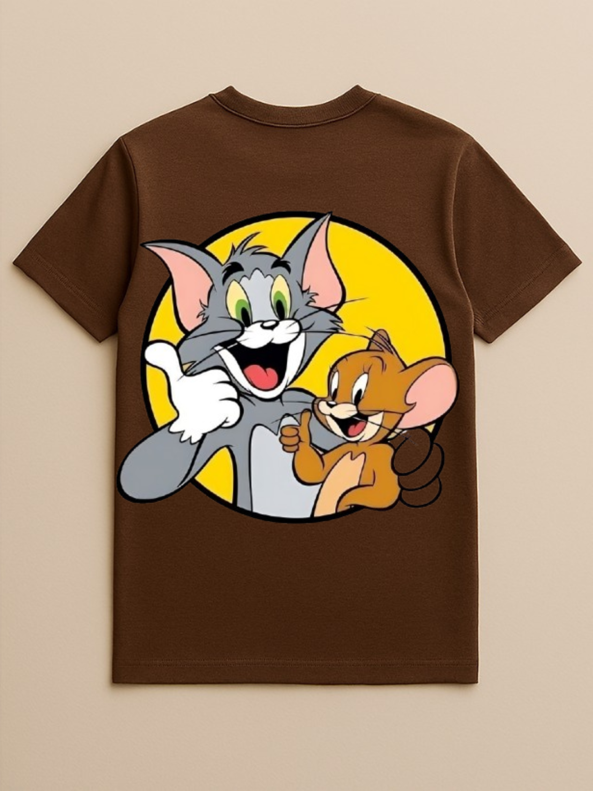 Tom & Jerry Brown T-shirt