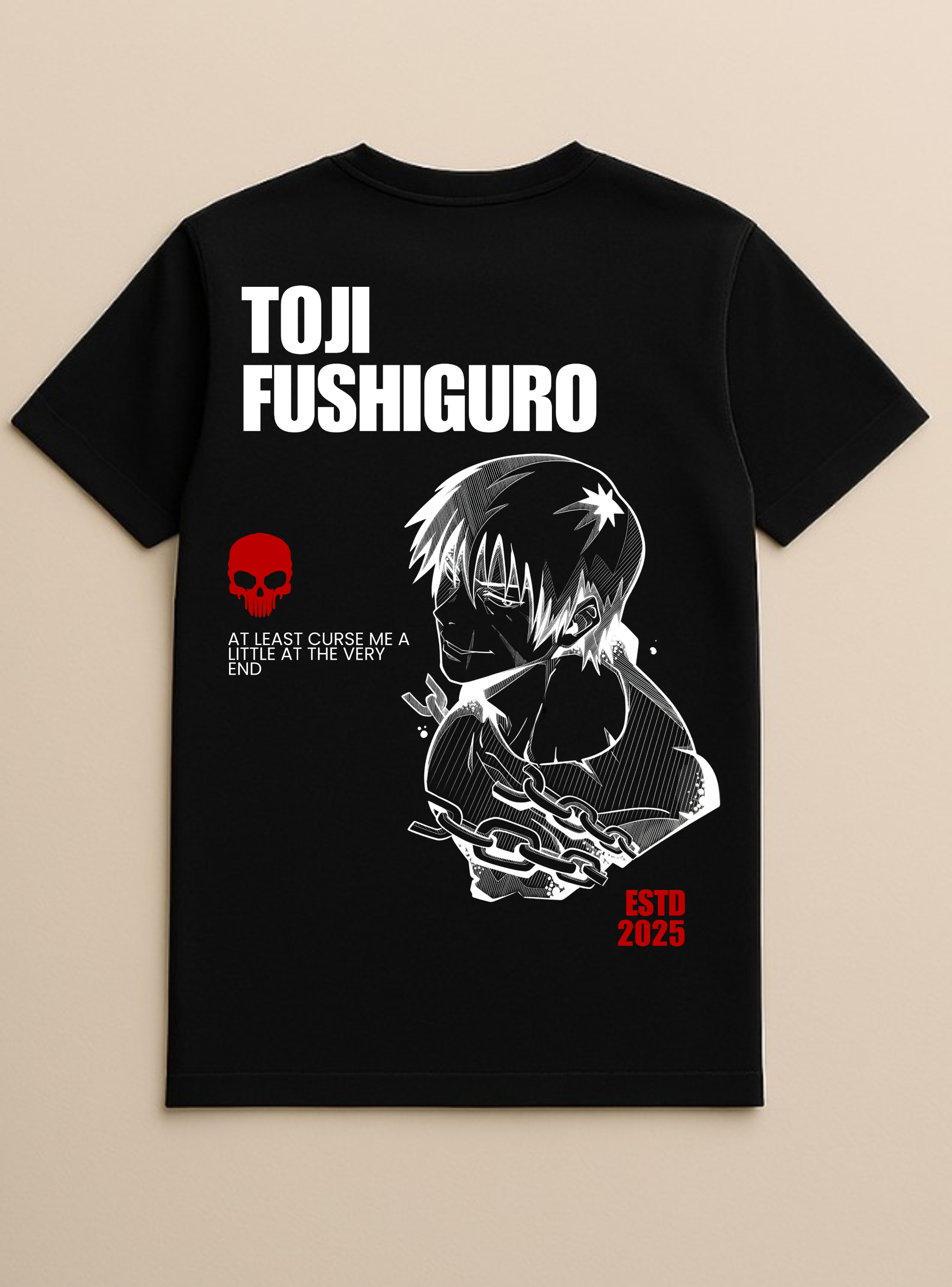 Toji Jujutsu Kaisen Black T-Shirt