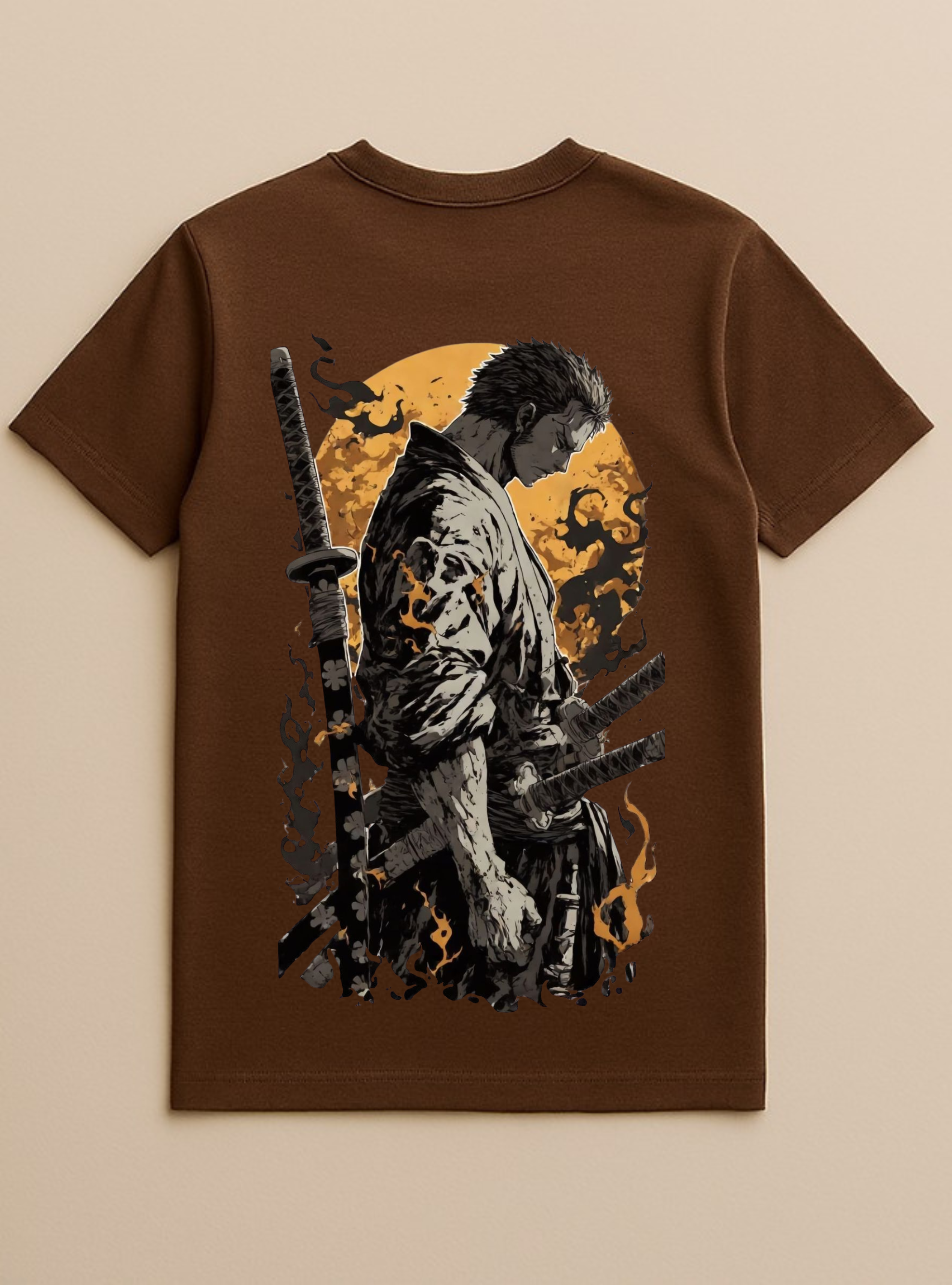 Zoro ONEPIECE Brown T-shirt