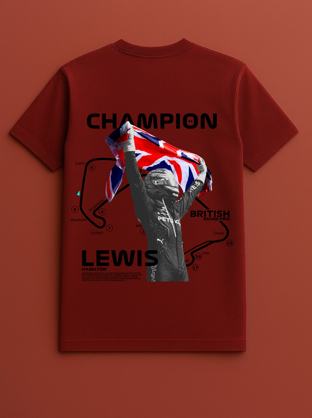 Hamilton F1 Red T-shirt