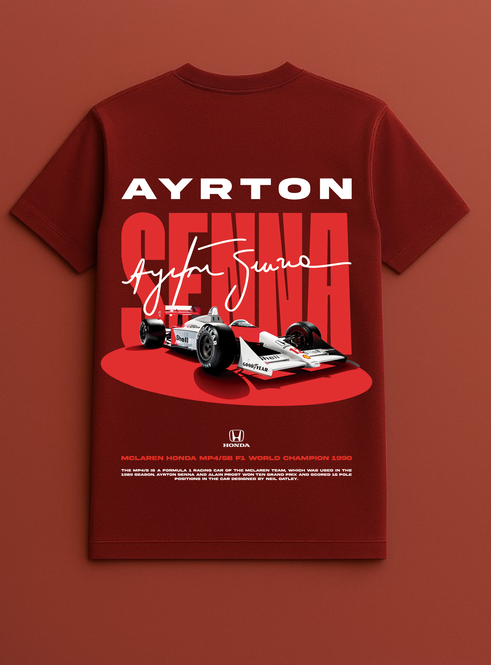 Senna F1 Red T-shirt