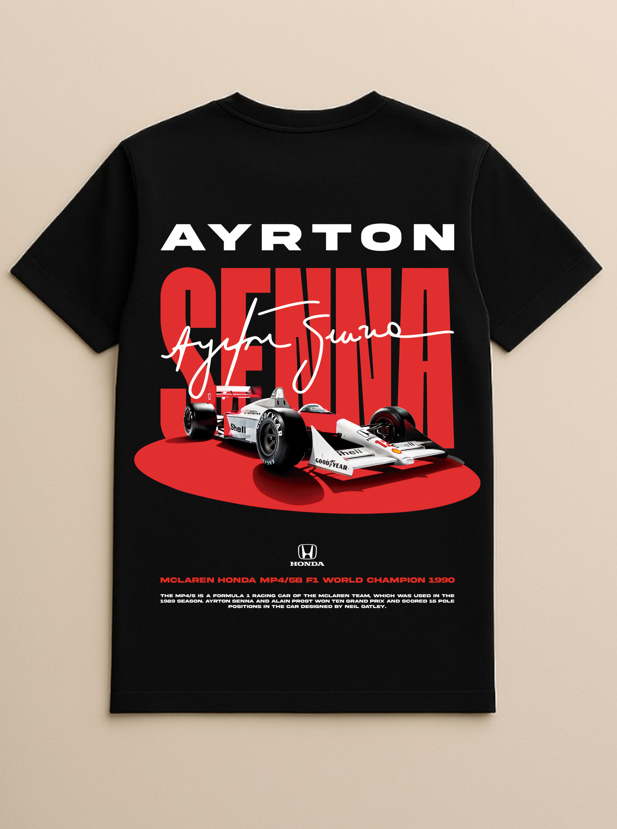 Senna F1 Black t-shirt
