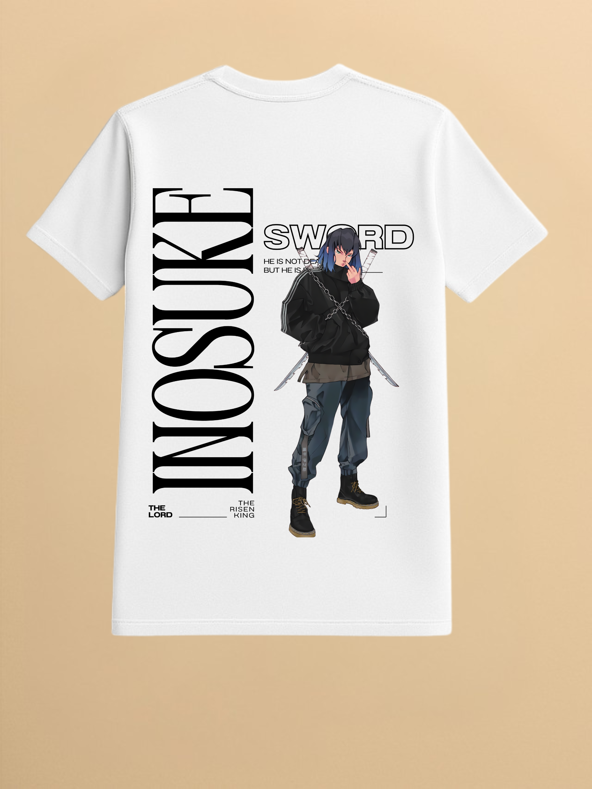 Demon Slayer Inosuke White T-shirt