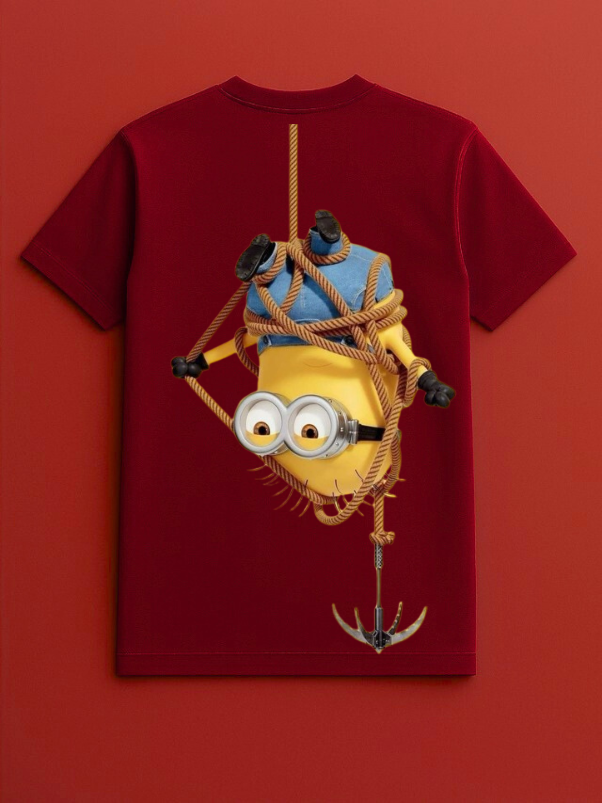 Hanging Minions Red T-shirt
