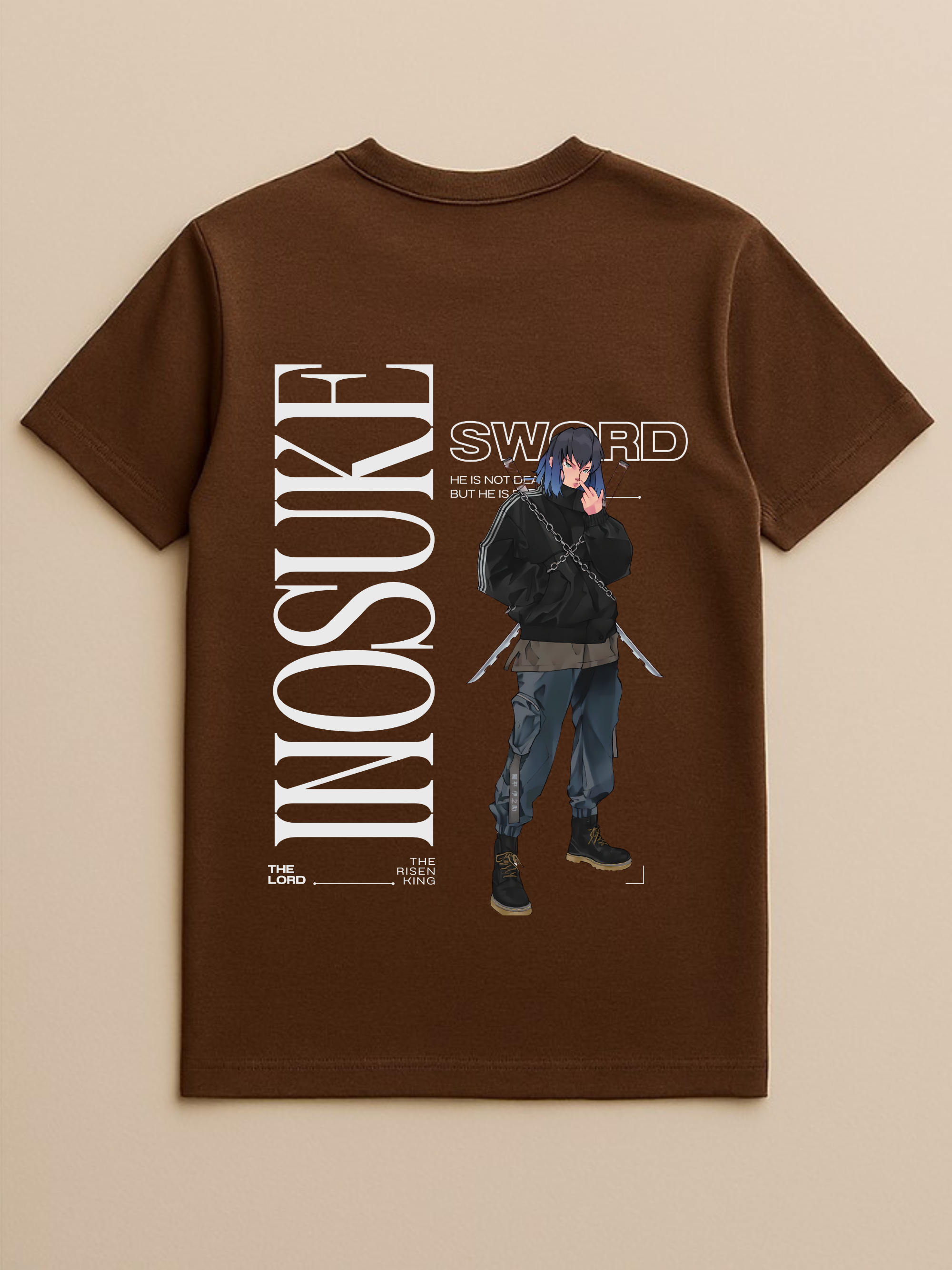 Demon Slayer Inosuke Brown T-shirt