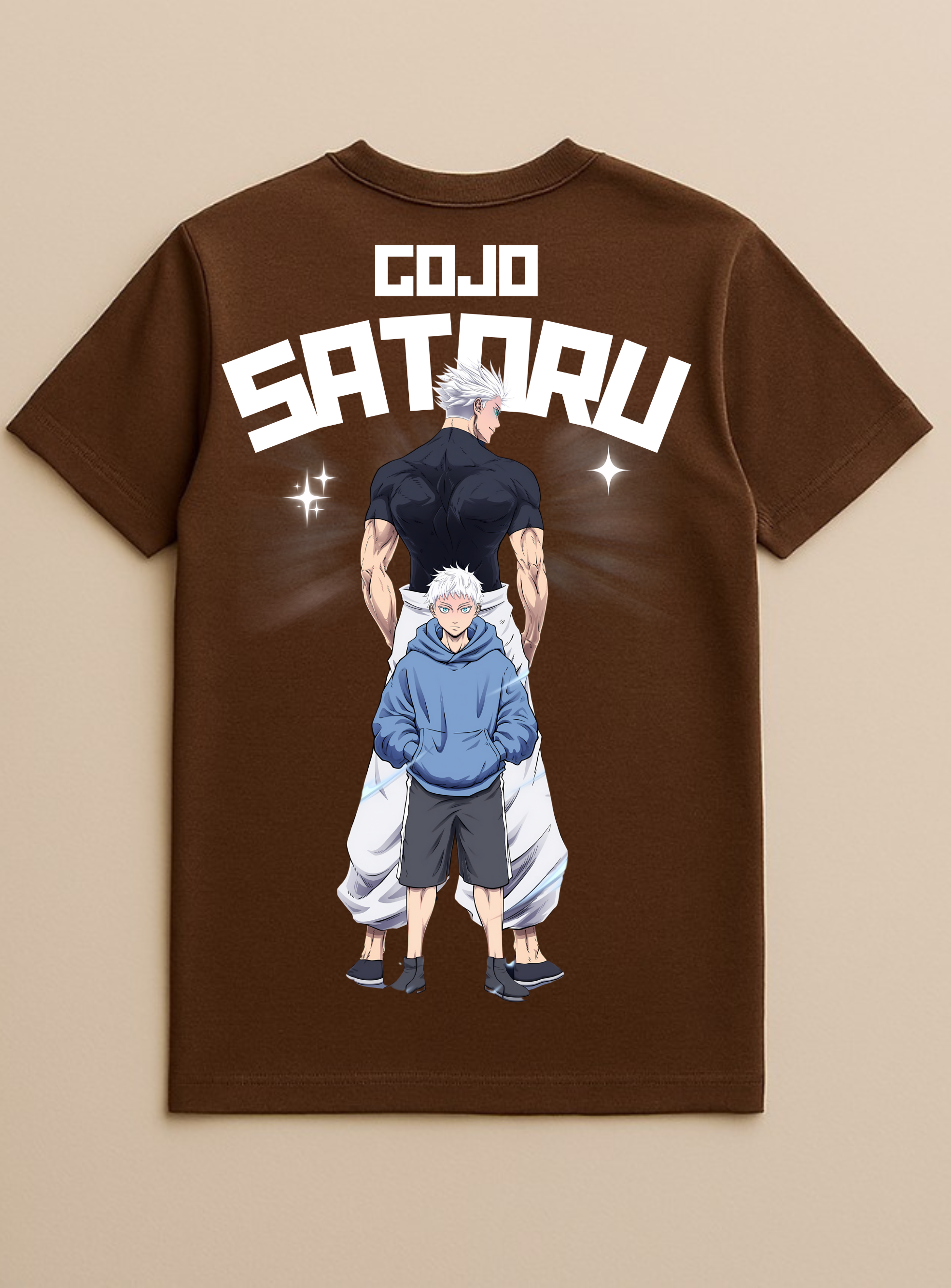 Gojo Satoru Jujutsu Kaisen Brown T-Shirt
