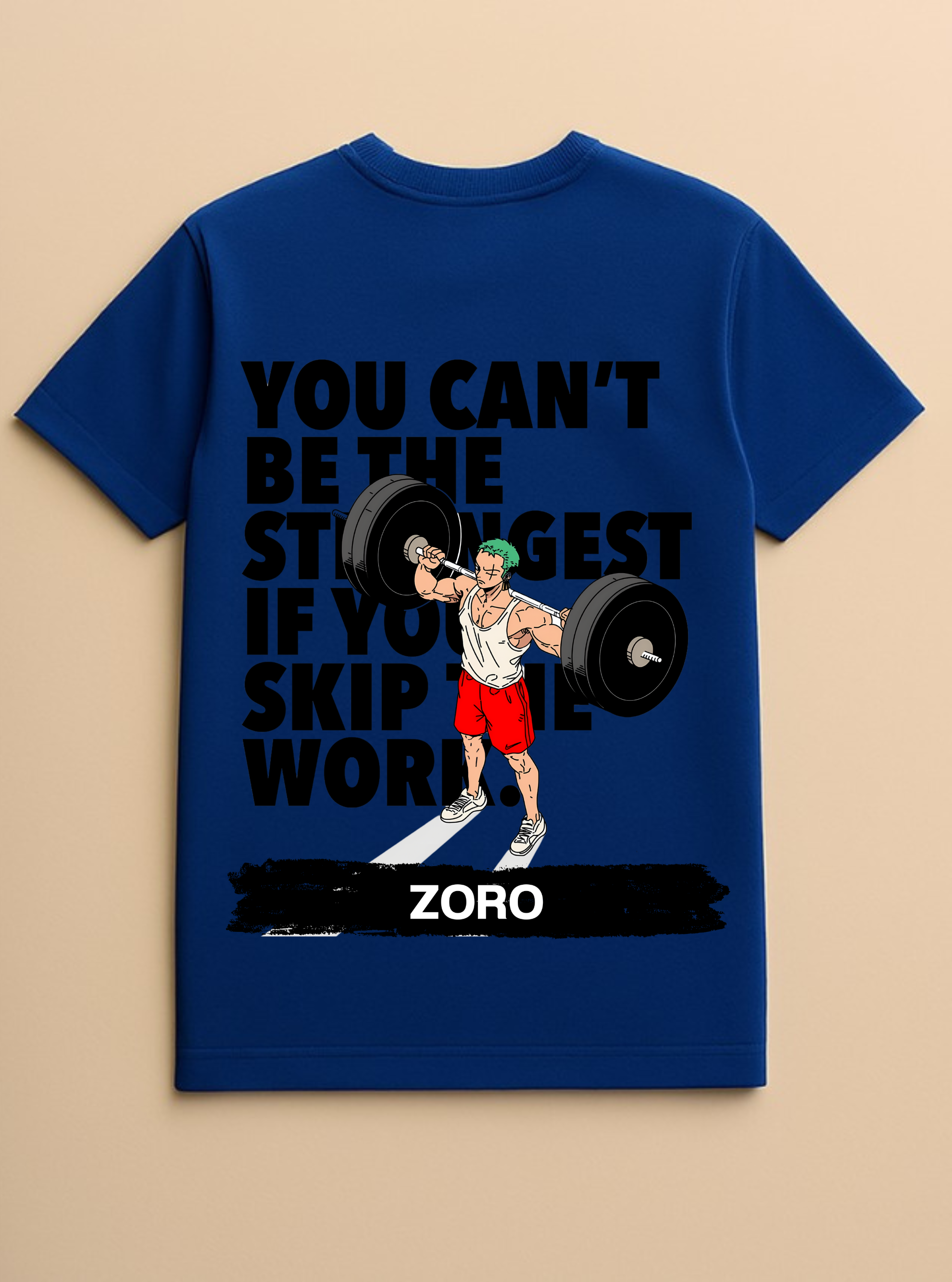 Zoro Inspires ONEPIECE Blue T-shirt