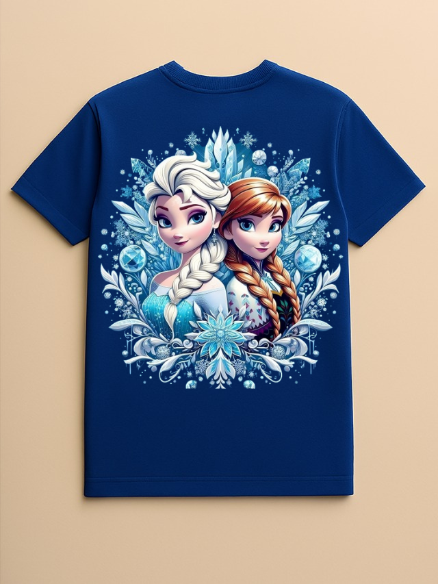 Frozen Anna & Elsa Blue T-shirt