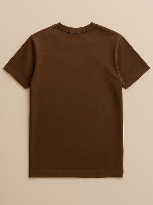 Brown Plain Tshirt