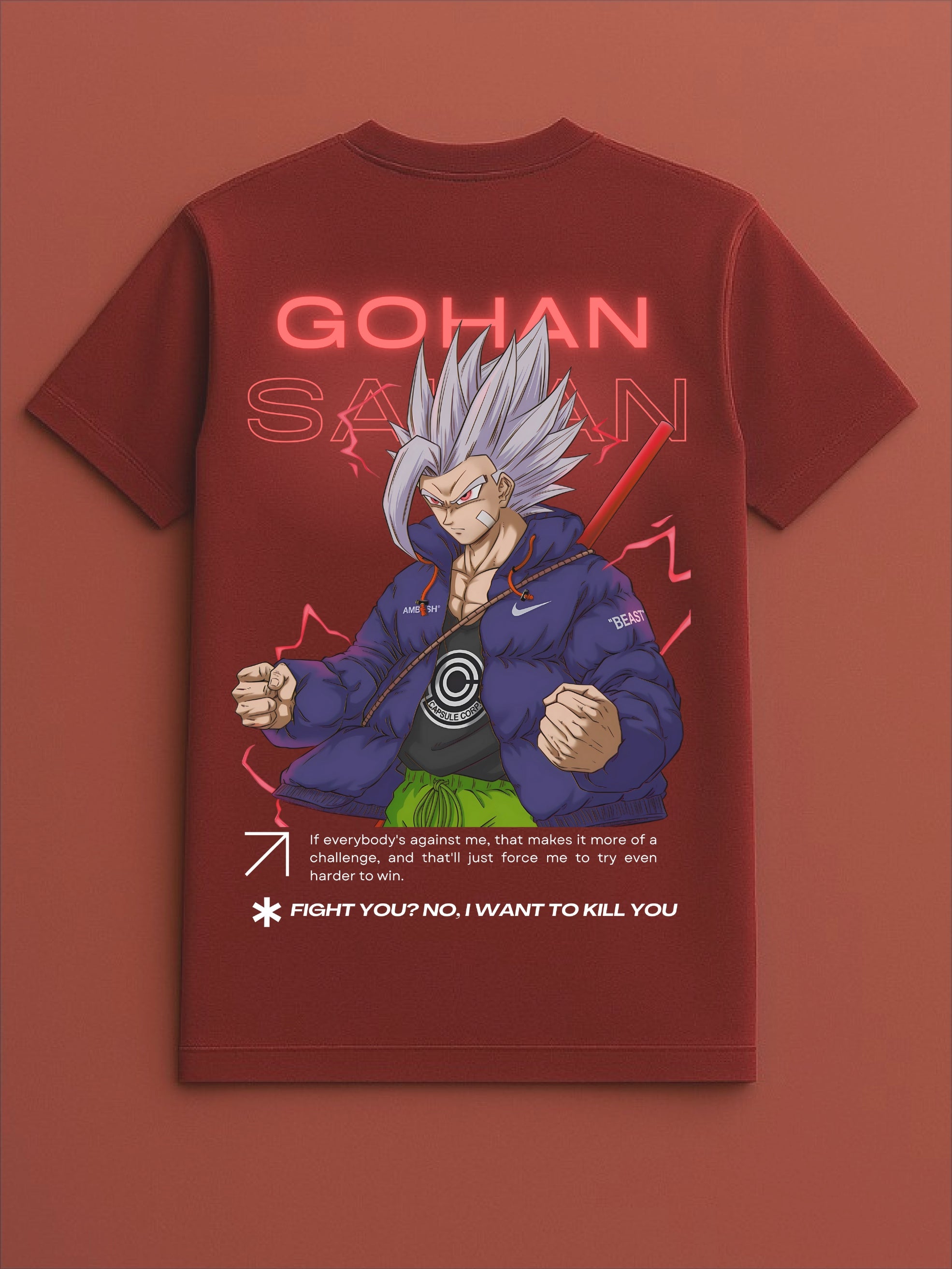 Gohan DragonballZ Red T-Shirt