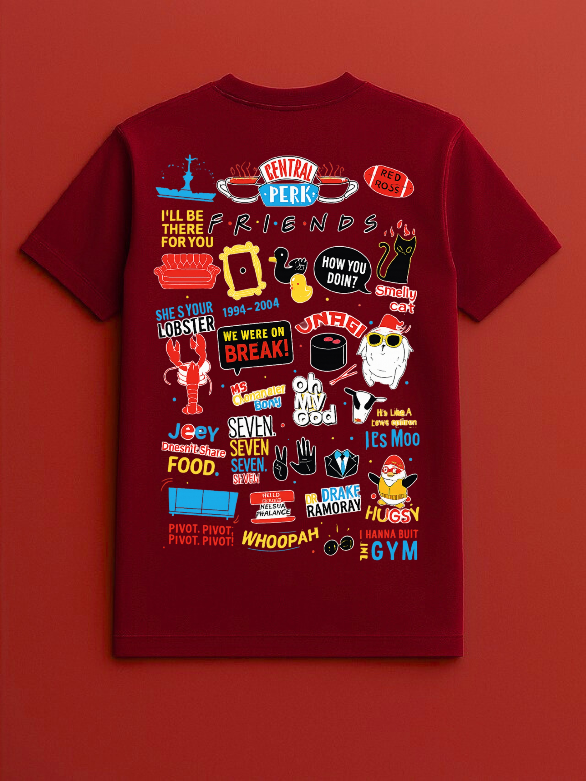 Friends How You Doin Red Tshirt