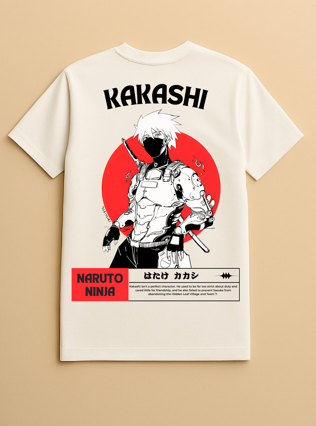 Kakashi Naruto White T-Shirt