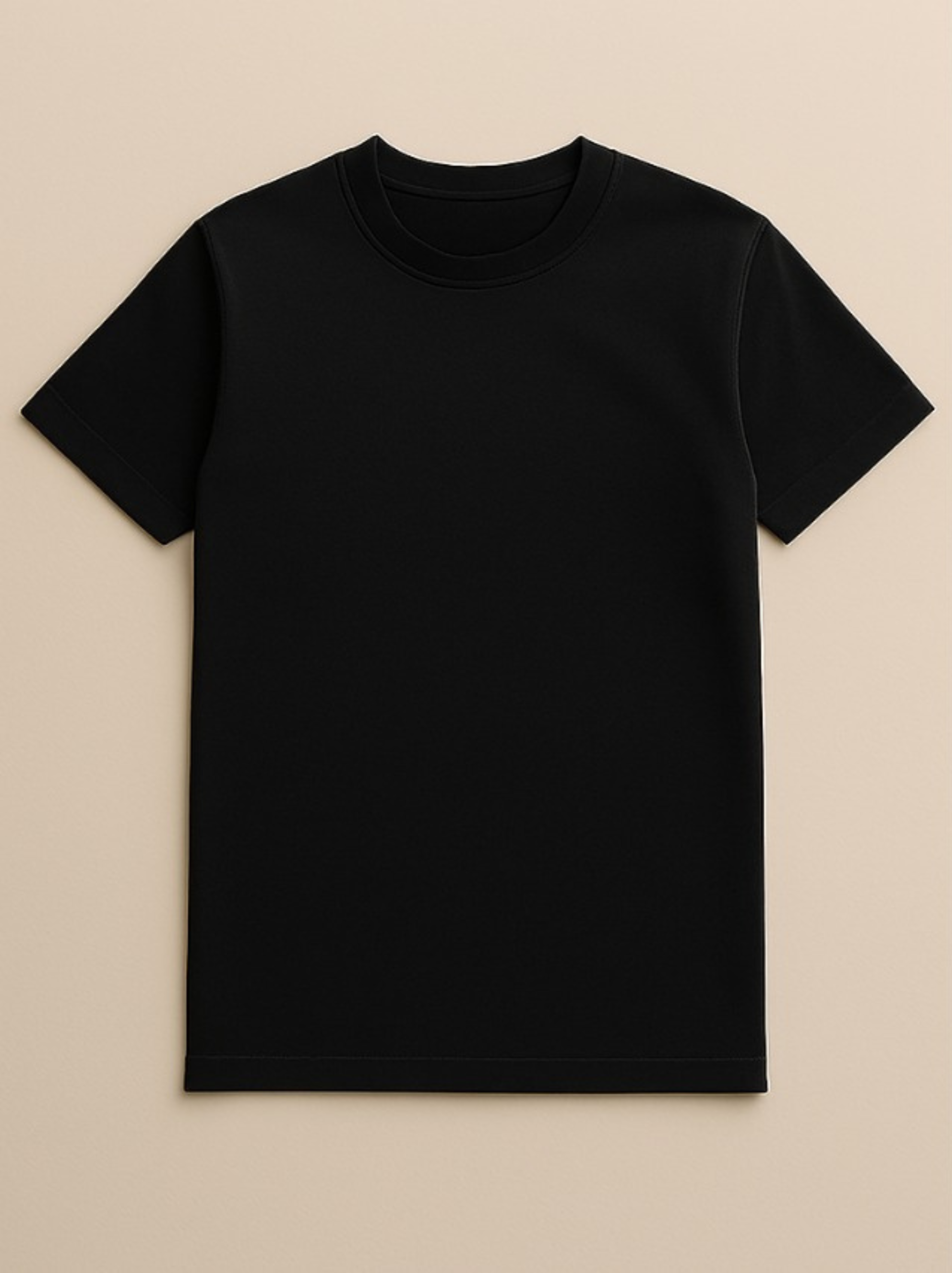 Black Plain Tshirt