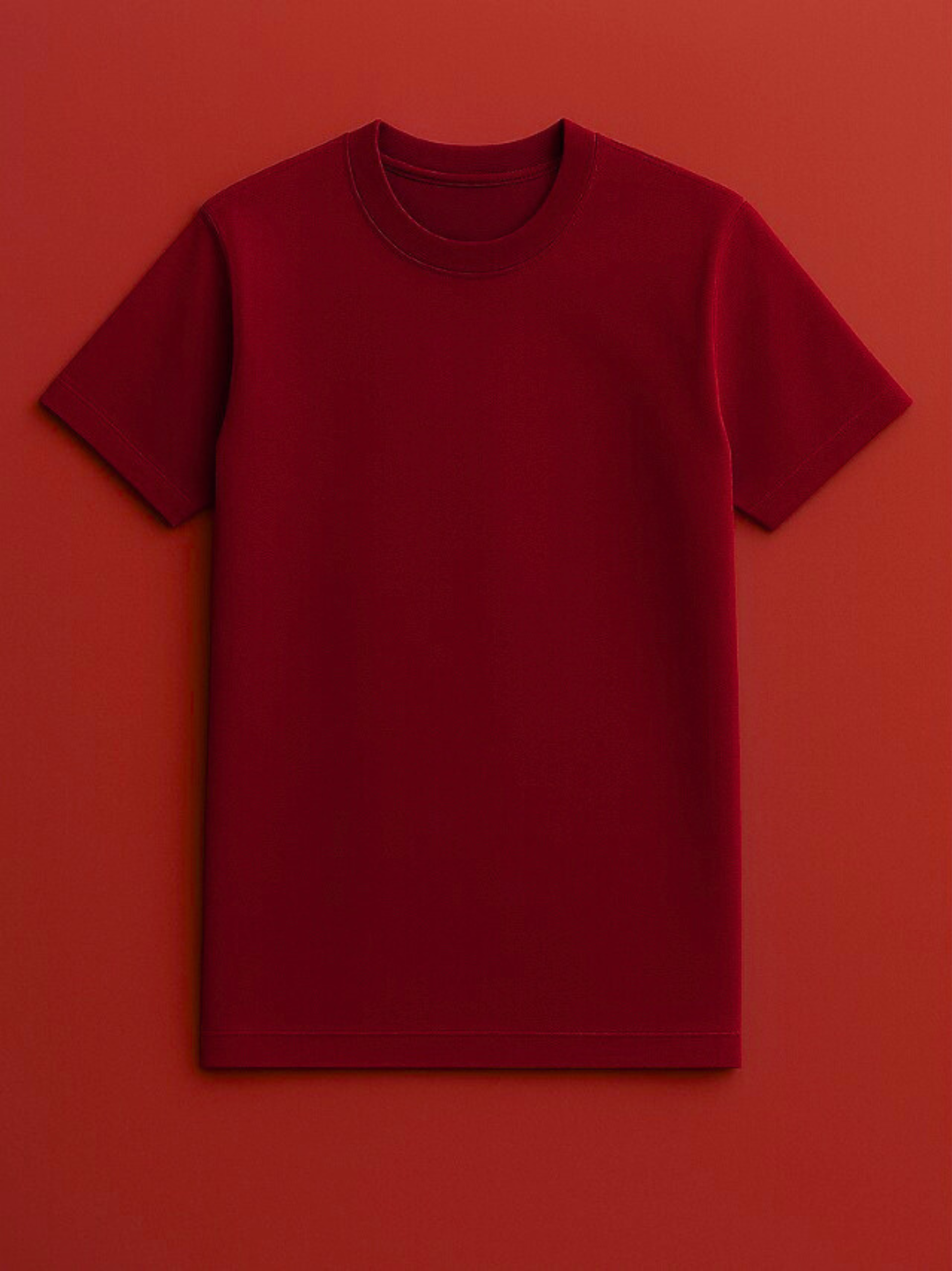 Red Plain Tshirt